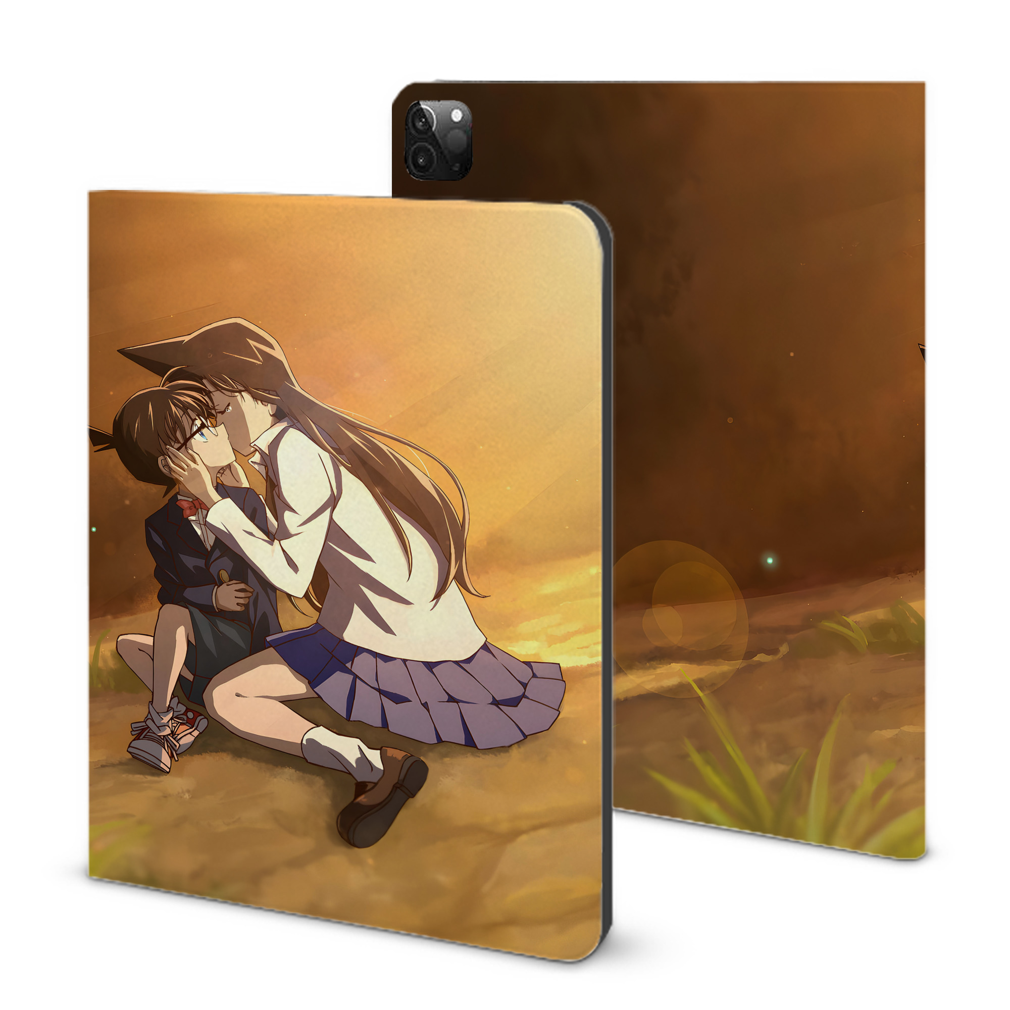 （画像用） 名探偵コナン Detective Conan IPadケース ペンホルダー付き ブックスタイルデザイン